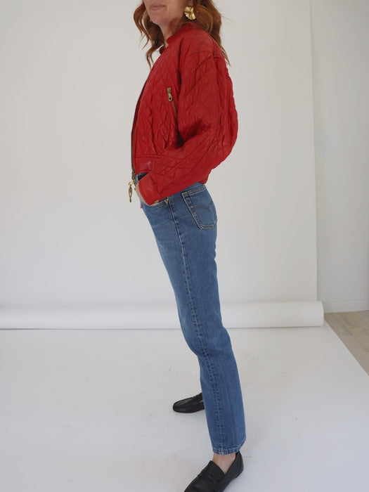 QUILTED LEATHER JACKET