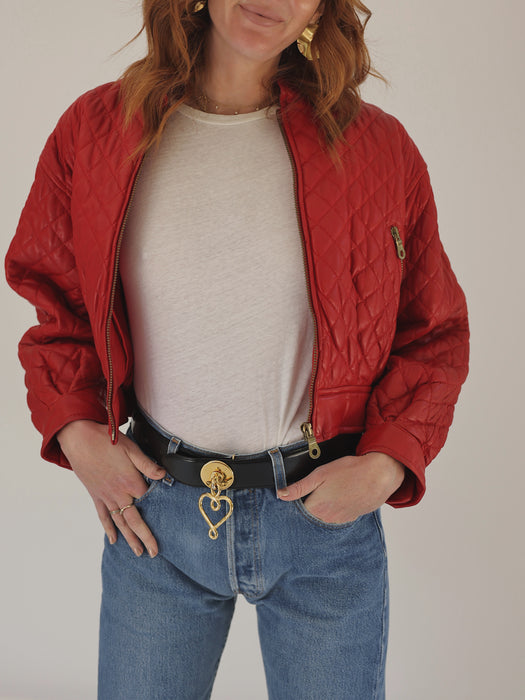 QUILTED LEATHER JACKET