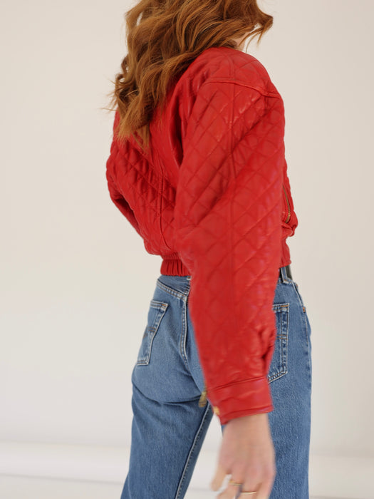 QUILTED LEATHER JACKET