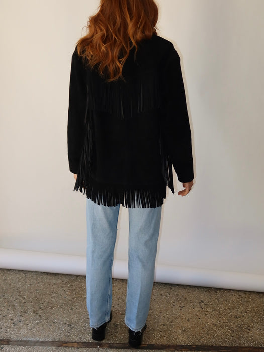 RALPH LAUREN SUEDE FRINGE JACKET