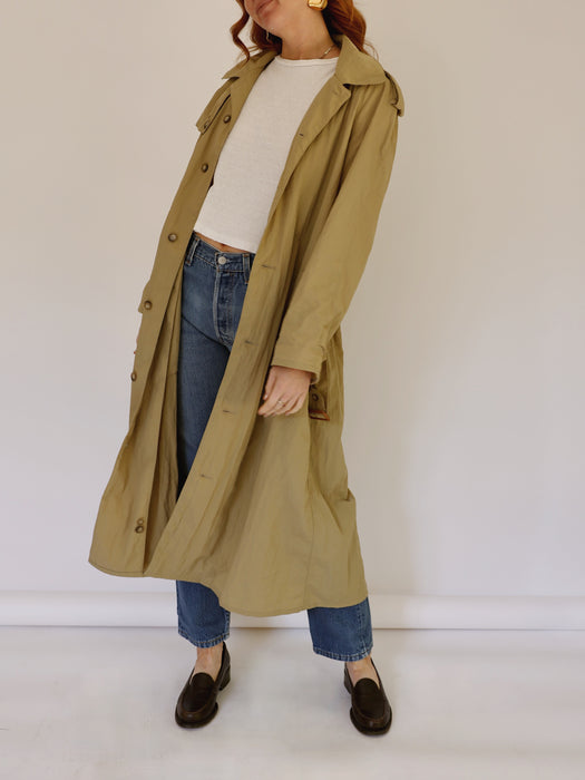 THE FLOWY TRENCH - TAN, SMALL