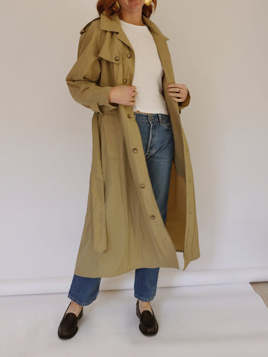 THE FLOWY TRENCH - TAN, SMALL