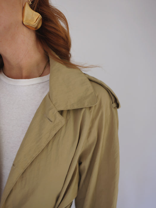 THE FLOWY TRENCH - TAN, SMALL