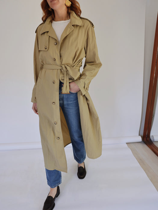 THE FLOWY TRENCH - TAN, SMALL