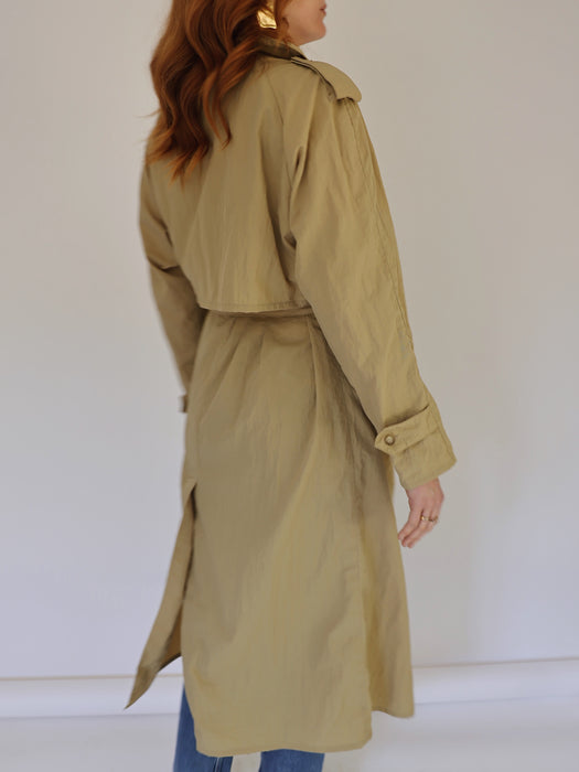 THE FLOWY TRENCH - TAN, SMALL