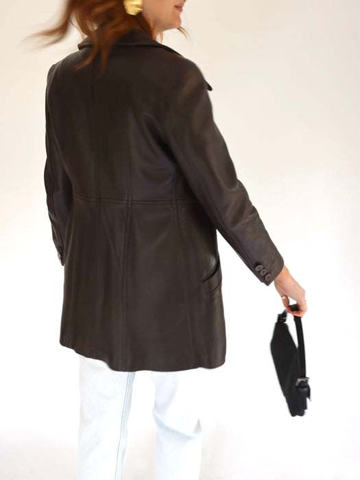 VINTAGE DONNA KARAN LEATHER JACKET