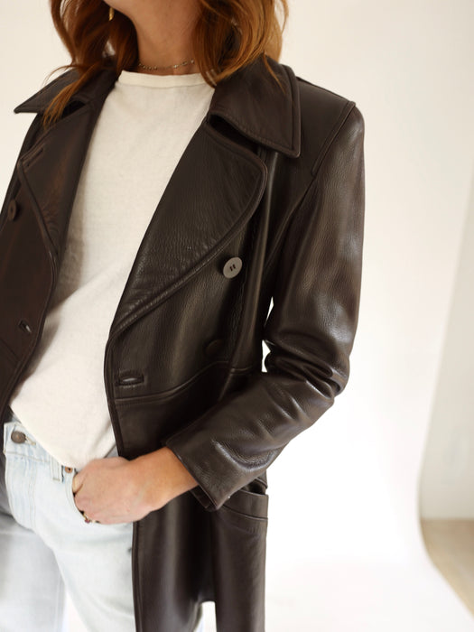 VINTAGE DONNA KARAN LEATHER JACKET