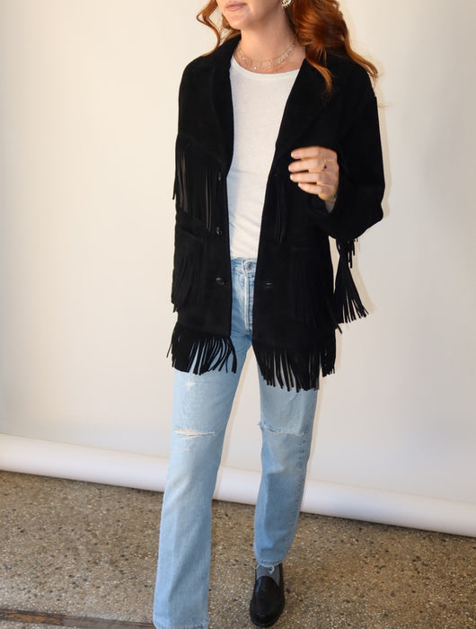 RALPH LAUREN SUEDE FRINGE JACKET