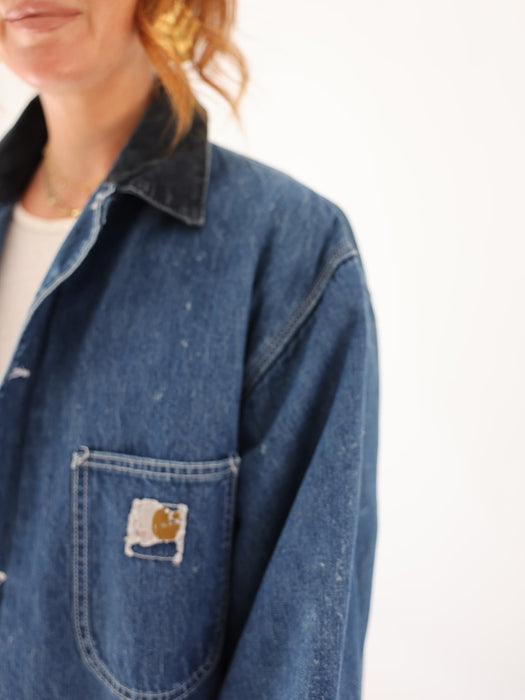 1970'S CARHARTT SOFT DENIM CHORE JACKET