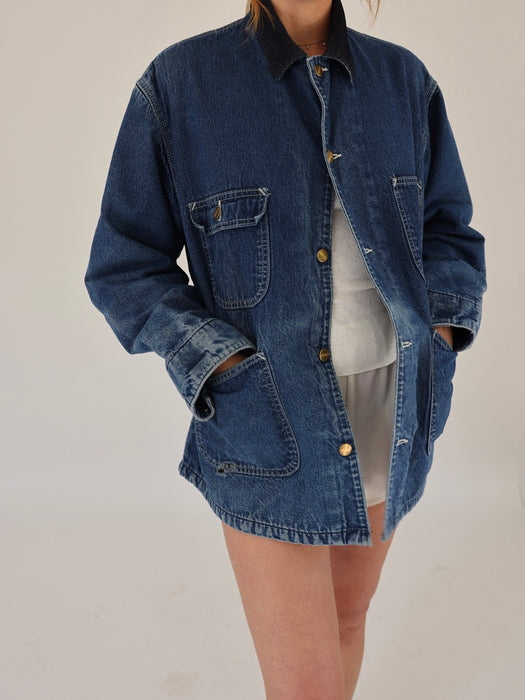 1980'S CARHARTT SOFT DENIM CHORE JACKET