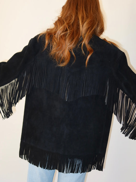 RALPH LAUREN SUEDE FRINGE JACKET