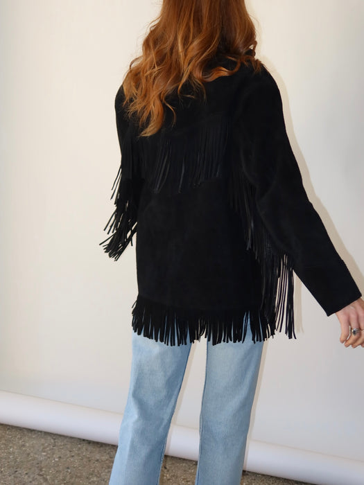 RALPH LAUREN SUEDE FRINGE JACKET