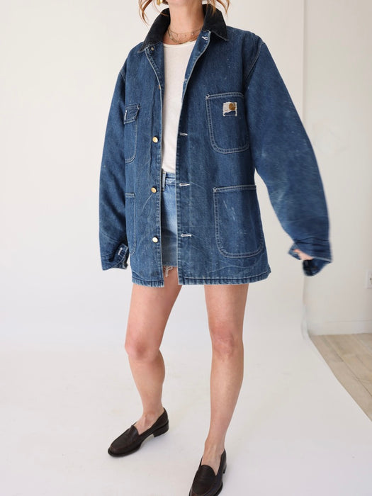 1970'S CARHARTT SOFT DENIM CHORE JACKET