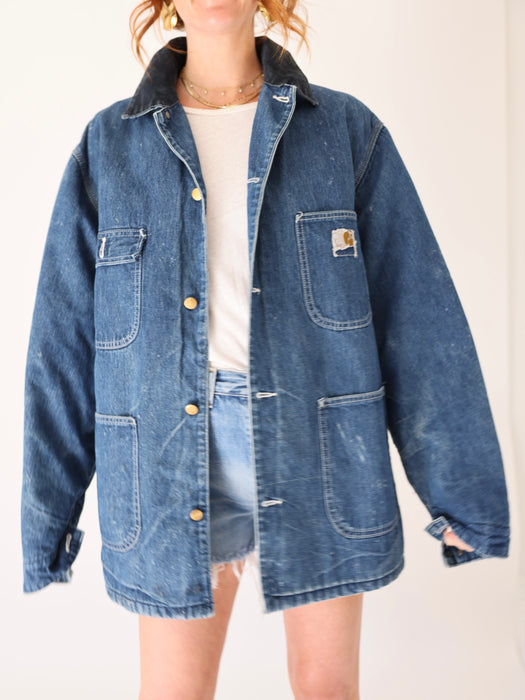 1970'S CARHARTT SOFT DENIM CHORE JACKET