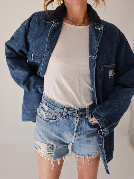 1970'S CARHARTT SOFT DENIM CHORE JACKET