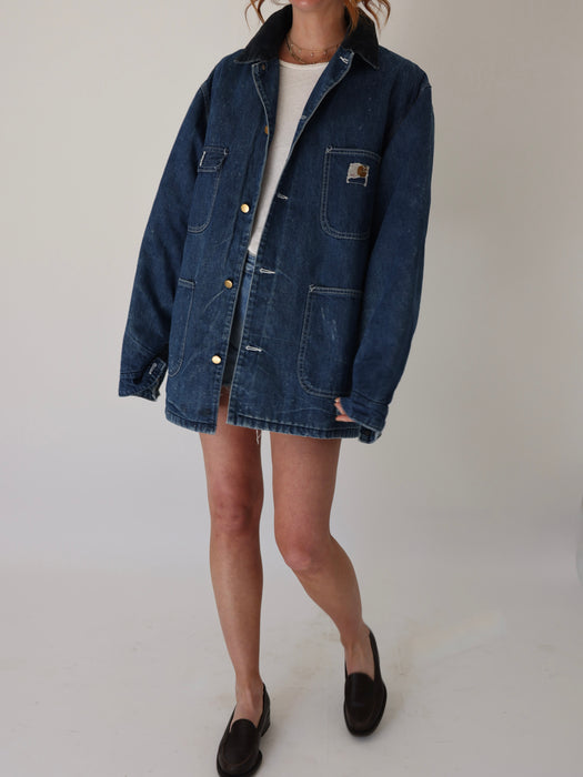 1970'S CARHARTT SOFT DENIM CHORE JACKET