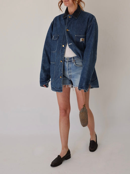 1970'S CARHARTT SOFT DENIM CHORE JACKET