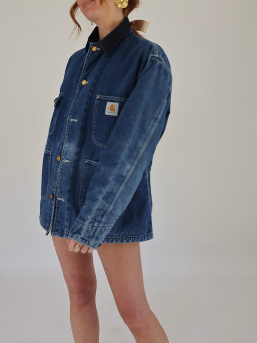 1980'S CARHARTT SOFT DENIM CHORE JACKET