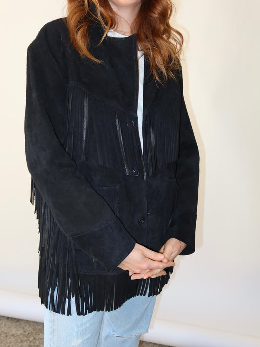 RALPH LAUREN SUEDE FRINGE JACKET