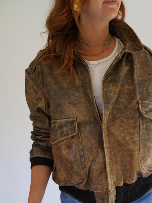 VINTAGE LEATHER JACKET