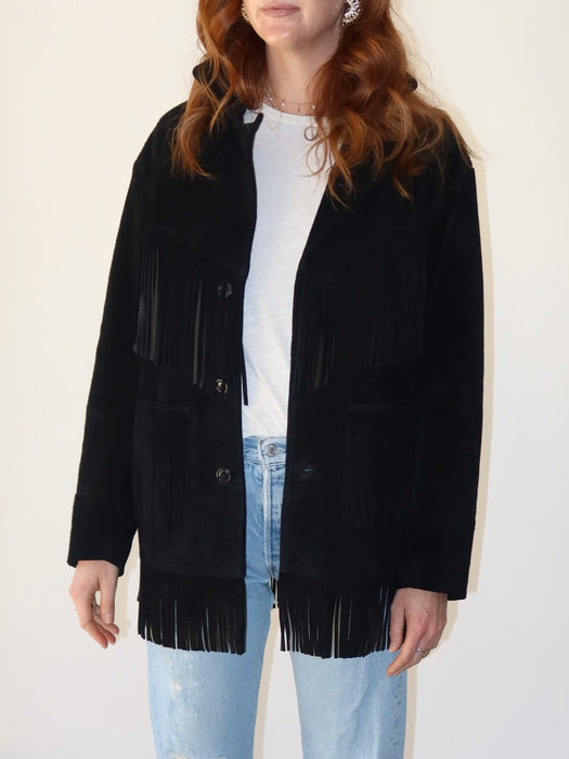 RALPH LAUREN SUEDE FRINGE JACKET