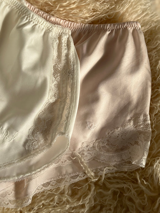 CHRISTIAN DIOR SILKY TAP SHORTS LIGHT PINK